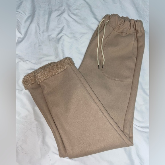 Teddy Sweater & Pants Set - Teen - Small - Hoodie - Brown - Cream - Picture 5 of 7